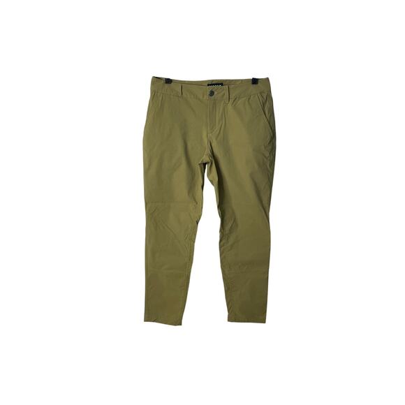Burton pea green ridge pants (no belt) nylon women's size 27 (waist 31") - Picture 1 of 7